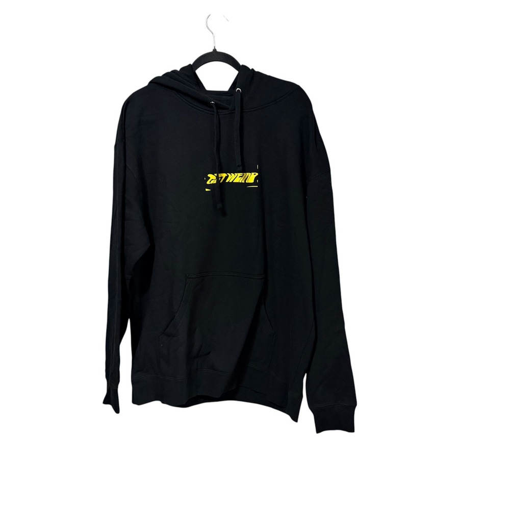 Get Weird Mens XL Black Skull Graphic Pullover Hoodie Streetwear Sweatshirt